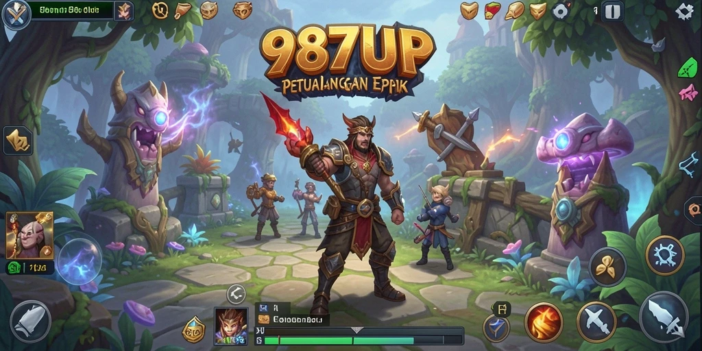 Screenshot gameplay RPG 987UP yang menampilkan aksi dan petualangan seru.