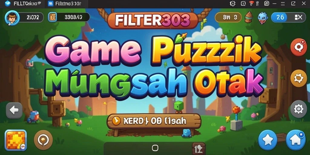 Tampilan gameplay FILTER303 yang seru dan menantang di setiap level.