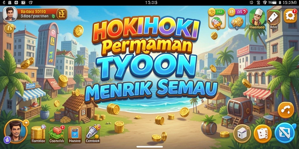 Tampilan gameplay menarik dari HOKIHOKI dengan strategi manajemen yang mendalam.