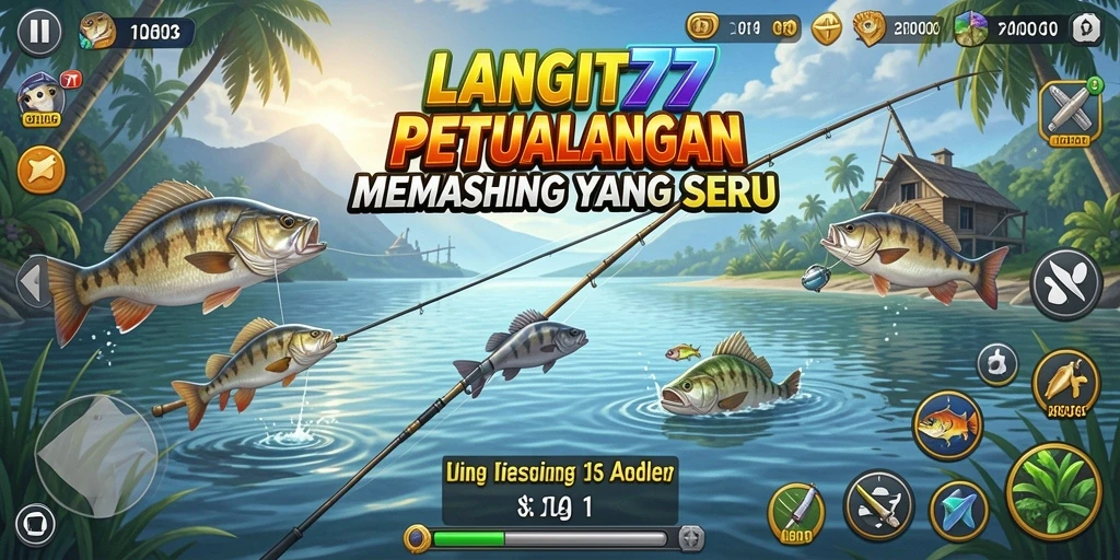 Tampilan screenshot LANGIT77 yang menampilkan sensasi memancing.
