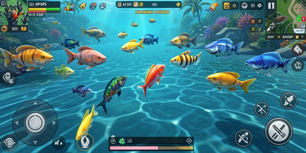 Tampilan gameplay RPVIP5 yang menarik dalam Tembak Ikan.