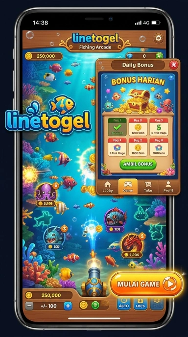 Tampilan mudah digunakan aplikasi linetogel yang memudahkan navigasi.
